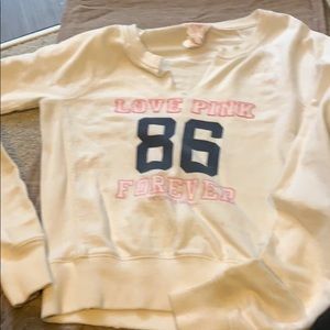 Victoria Secrets Pink V neck sweatshirt